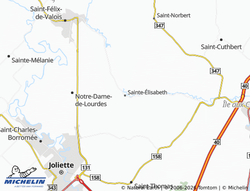 Mappa MICHELIN Sainte-Élisabeth - ViaMichelin