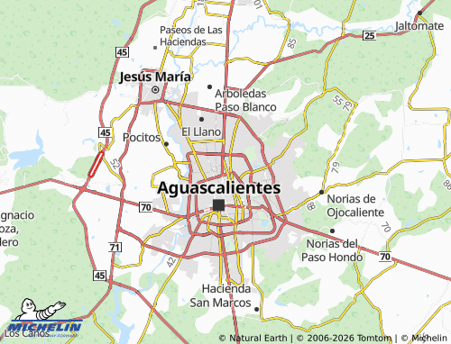 MICHELIN Colonia Morelos map - ViaMichelin