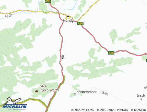 Mappa MICHELIN Backburn Gartly - ViaMichelin