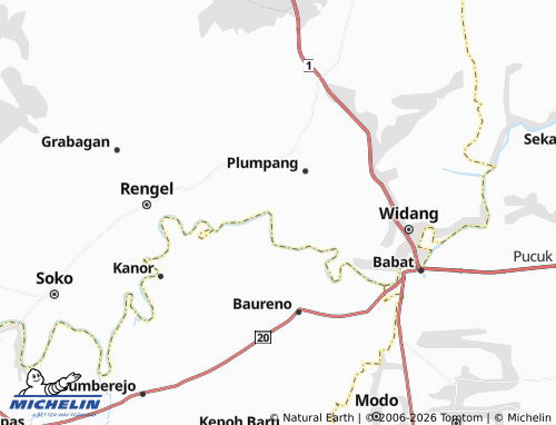MICHELIN Kedungrojo map - ViaMichelin
