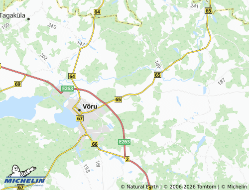 Kaart MICHELIN Puusepa - ViaMichelin