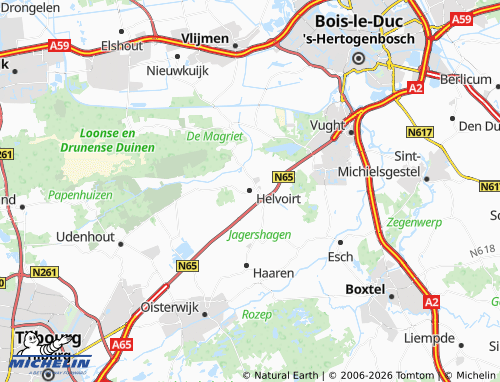 MICHELIN Helvoirt map - ViaMichelin
