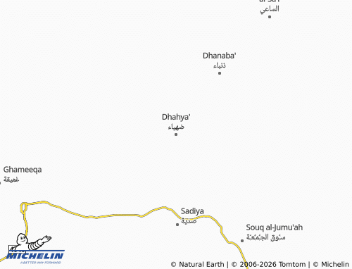 Carte MICHELIN Dhahya' - ViaMichelin