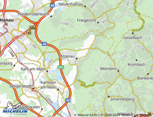 MICHELIN Alzenau map - ViaMichelin