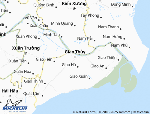 MICHELIN Giao Thủy map - ViaMichelin