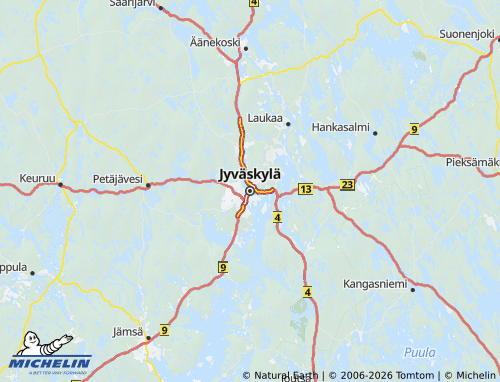 MICHELIN-Landkarte Keski-Suomi - ViaMichelin