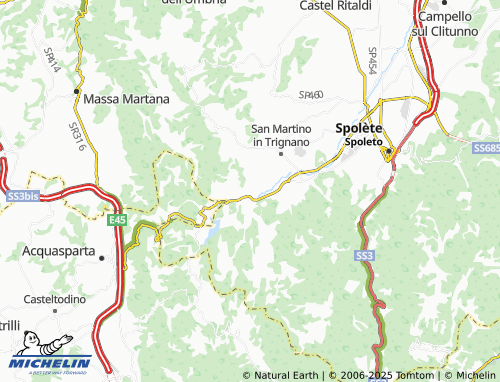 MICHELIN Colle Campanaro map - ViaMichelin