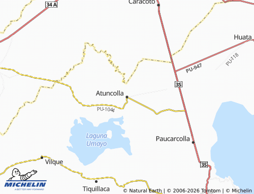 Mapa MICHELIN Atuncolla - ViaMichelin