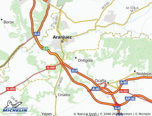 MICHELIN Ontígola map - ViaMichelin