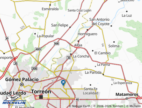 Mappa MICHELIN La Concha - ViaMichelin