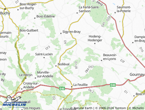 MICHELIN La Vente map - ViaMichelin