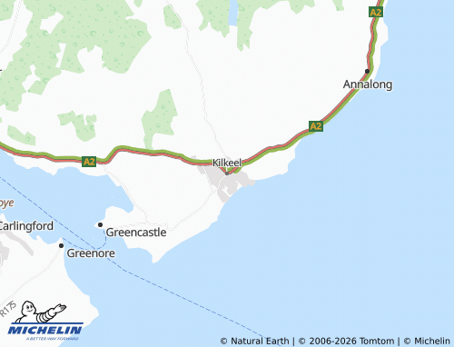 MICHELIN Kilkeel map - ViaMichelin