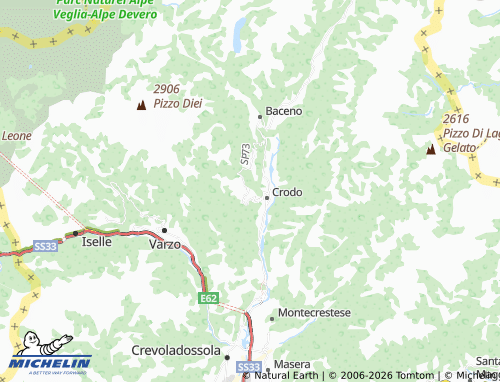 Mapa MICHELIN Mozzio - ViaMichelin