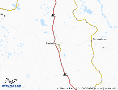 Mapa MICHELIN Irwinton - ViaMichelin