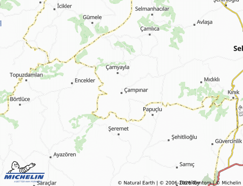 Mappa MICHELIN Çampınar - ViaMichelin