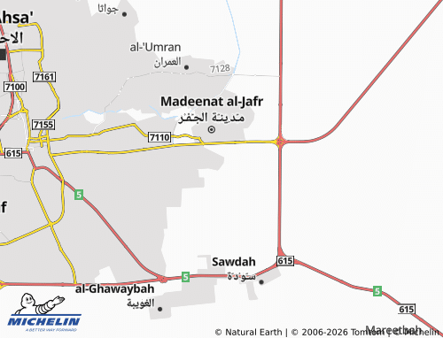 MICHELIN Hajr 3rd map - ViaMichelin