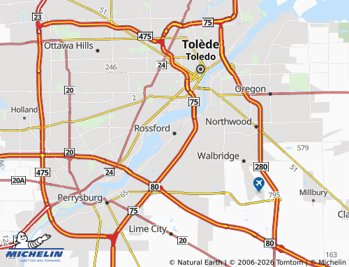 Mappa MICHELIN Rossford - ViaMichelin