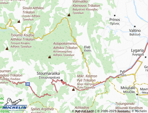 Carte MICHELIN Xylochori - ViaMichelin