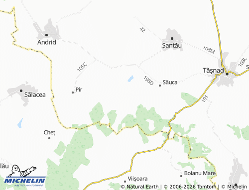 Mapa MICHELIN Chisău - ViaMichelin