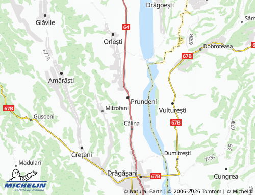 Mappa MICHELIN Prundeni - ViaMichelin