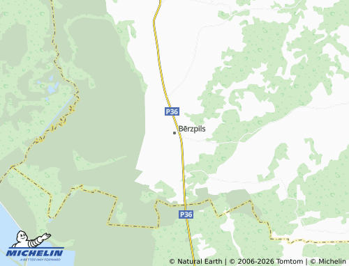 Mapa MICHELIN Bērzpils pagasts - ViaMichelin