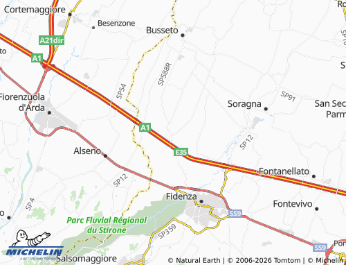 MICHELIN Castione Marchesi map - ViaMichelin