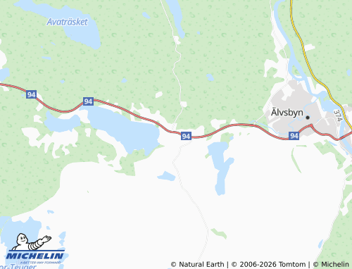 MICHELIN Korsträsk map - ViaMichelin