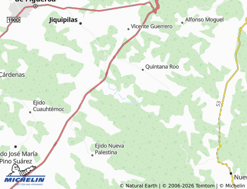 Mapa MICHELIN Ejido Cristóbal Colón - ViaMichelin