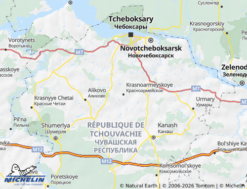 MICHELIN-Landkarte Krasnoarmeiski Rajon - ViaMichelin