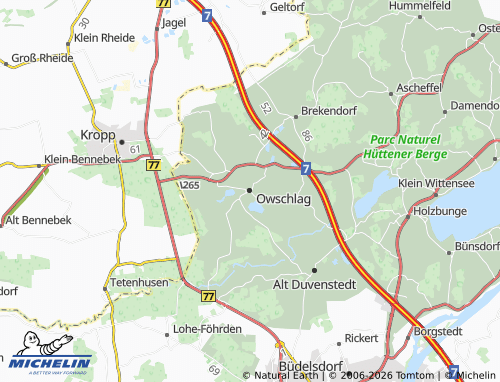MICHELIN Owschlag map - ViaMichelin
