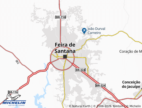 Carte MICHELIN Lagoa Grande - ViaMichelin
