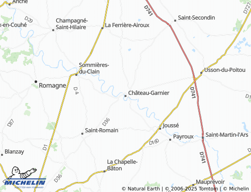 MICHELIN-Landkarte Château-Garnier - ViaMichelin