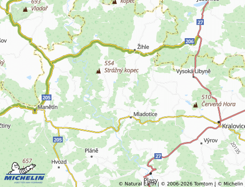 Carte MICHELIN Chrášťovice - ViaMichelin
