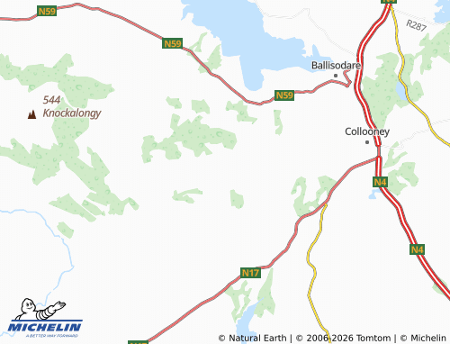 Kaart MICHELIN Coolaney - ViaMichelin