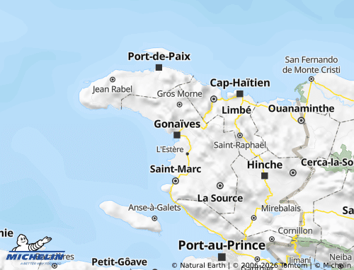 Carte MICHELIN L'Artibonite - ViaMichelin