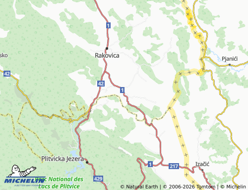 Mapa MICHELIN Drežnik Grad - ViaMichelin