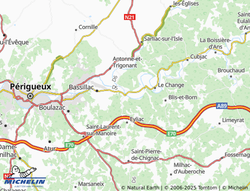 MICHELIN-Landkarte La Roquette - ViaMichelin