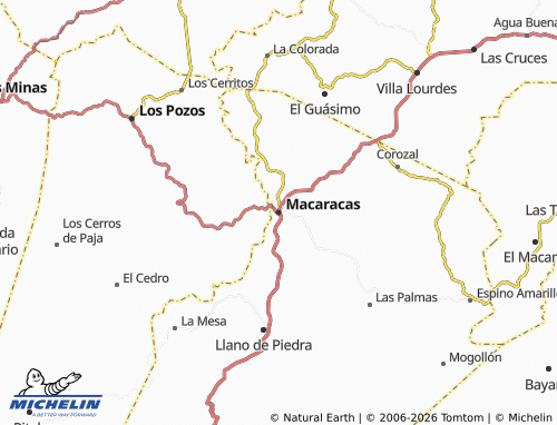 Kaart MICHELIN Macaracas - ViaMichelin