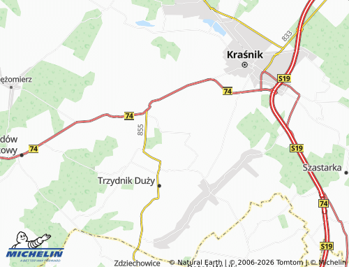 Mapa MICHELIN Dąbrowa - ViaMichelin