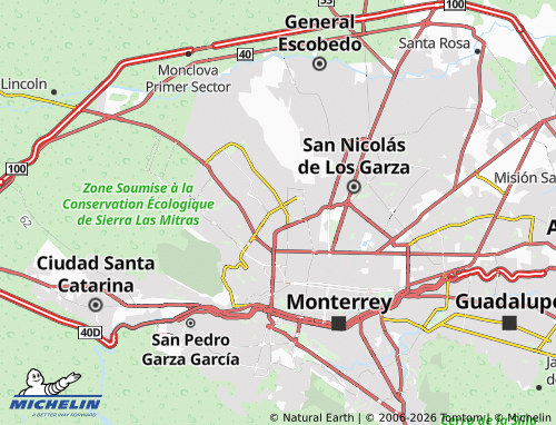 MICHELIN Privada Cumbres map - ViaMichelin