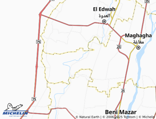MICHELIN Monshat Neyazi map - ViaMichelin