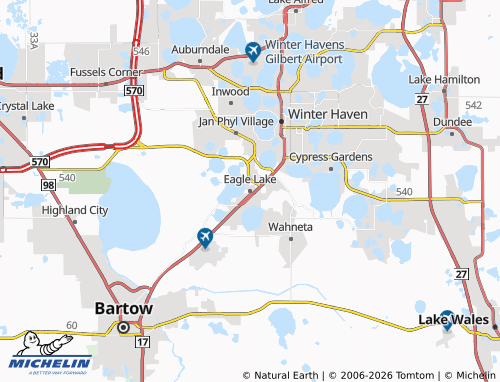Mappa MICHELIN Eagle Lake - ViaMichelin