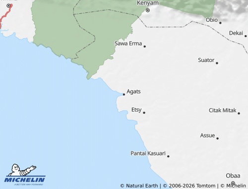 Mappa MICHELIN Asmat - ViaMichelin
