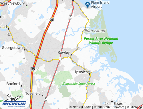 Carte MICHELIN Rowley - ViaMichelin