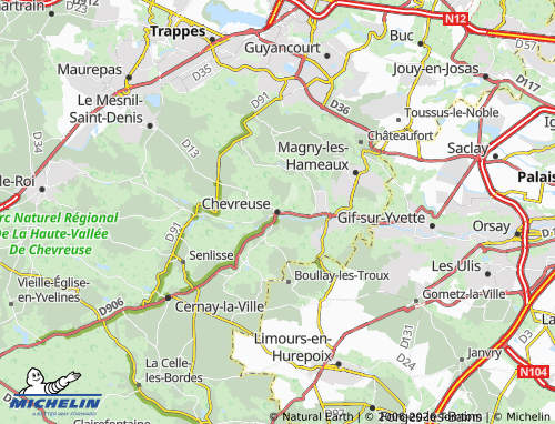 Mappa MICHELIN Chevreuse - ViaMichelin