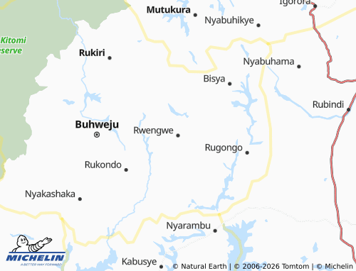MICHELIN-Landkarte Rwengwe - ViaMichelin