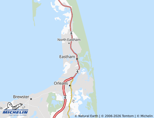 Kaart MICHELIN Eastham - ViaMichelin