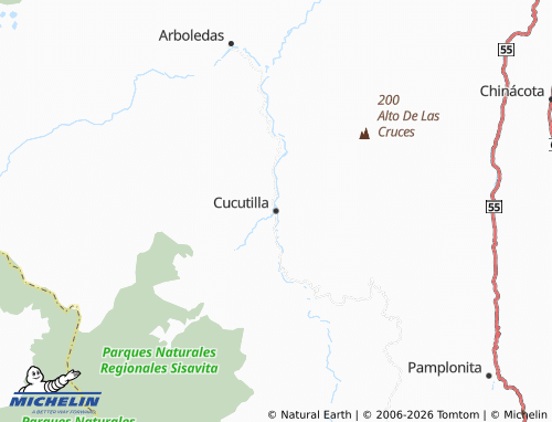 Mapa MICHELIN Cucutilla - ViaMichelin