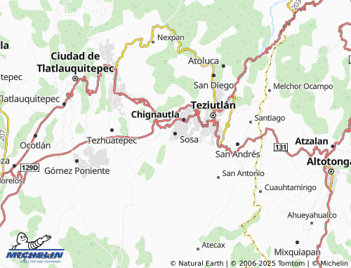 MICHELIN Sosa map - ViaMichelin
