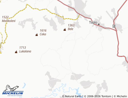 MICHELIN-Landkarte Upper Xabane - ViaMichelin